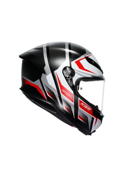 Agv Kask/k6 S Mplk Karve Matt Black White Red Configuration Çok Renkli