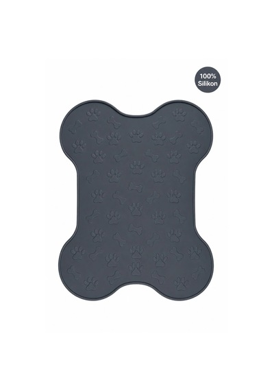 %100 Silikon Kokusuz Plastik Ve Pvc İçermez Köpek Beslenme Paspası Köpek Mama Matı-füme