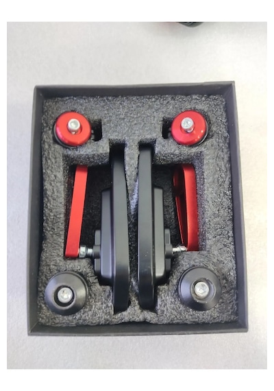 Motosiklet Katlanabilir Gidon Ayna Universal Ayarlanabilir Red