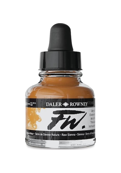 Daler Rowney Fw Ink Akrilik Mürekkep 29.5 Ml Raw Sienna 667 Diğer