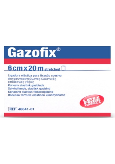 Gazofix LF Bsn Fiksasyon Bandajı 6 CM x 20 M Ten