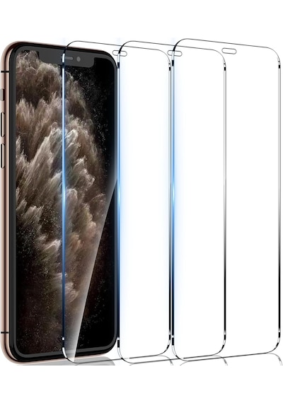 Apple Uyumlu   iPhone Xs Max Temperli Cam Ekran Koruyucu 9h Ultra 3 Adet
