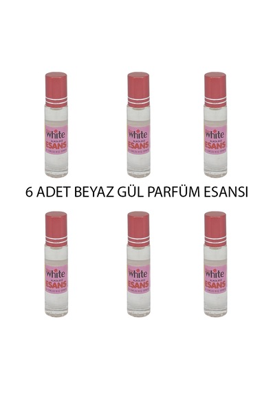 Rose White Beyaz Gül Parfüm Esansı 6 x 10 ML