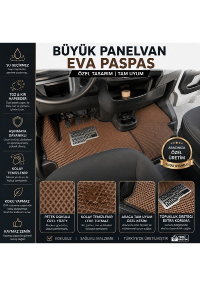 Opel-movano-panelvan- 2022-2026 İçin Eva Sadece Ön Paspas Metal Topukluk Dahil