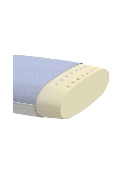 Ikea Kvarnven Ortopedik Yastık 42 X 54 X 13 Cm Beyaz Gök Mavisi Beyaz - Mavi