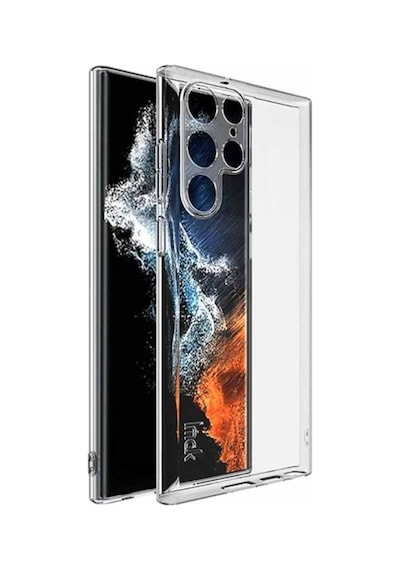 Bzontech Samsung Galaxy S22 Ultra Uyumlu Kamera Korumalı 3D Şeffaf Silikon Kılıf
