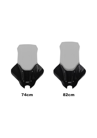 GP Kompozit Yamaha NMAX 125 / 155 2025 Uyumlu Elcikli Tur Camı Füme 82 cm