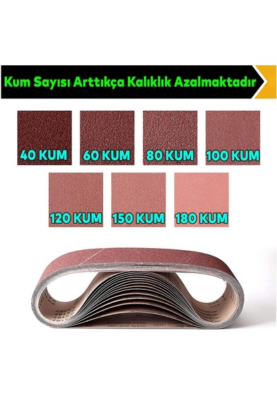 Sonsuz Bant 150 Kum Tank Palet Zımpara Kağıdı 75 X 533 Mm 10 Adet Sonsuz Bant 150 Kum Tank Palet Zımpara Kağıdı 75 X 533 Mm 10 Adet