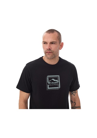 Columbia Csc M Illuminated Brand Iı Ss Tee Erkek Kısa Kollu Tişört Cs0485 Siyah
