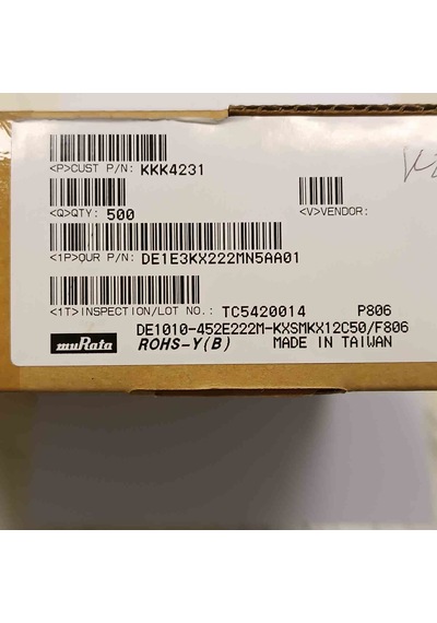 De1e3kx222mn5aa01 2.2nf 250vac 10mm Seramik Kondansatör 100 Adet