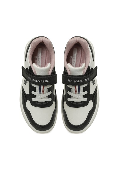 U.s. Polo Assn. Coster Jr 6fx Beyaz Kız Çocuk Sneaker Beyaz-sıyah-pudra