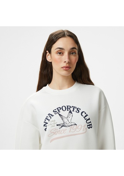 Anta Sports Club Kadın Beyaz Hoodie 862518703s BEYAZ
