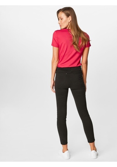 Faik Sönmez Kadın Slim Fit Coton Parça Boya Pantolon B00044 Siyah
