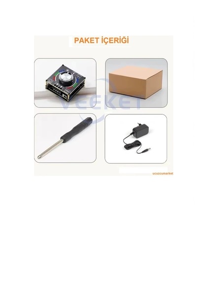 Bluetooth 5.1 100w+100w 2.0 Kanal Dijital Hifi Stereo Ses Amplifikatörü Usb+aux