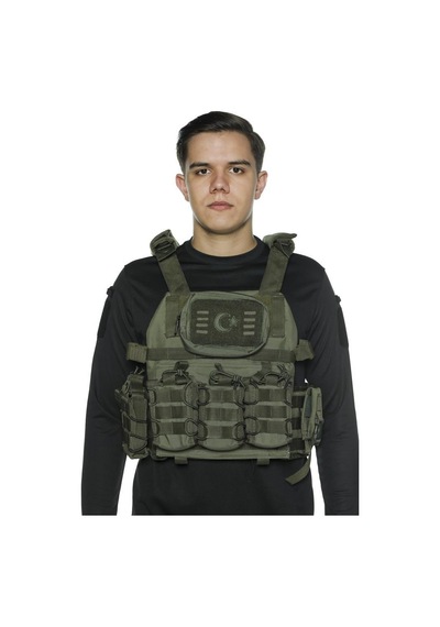 Single Sword Kasırga Tactical Balistik Plaka Takılabilen Açık Cepli Hücum Yeleği 001 Haki