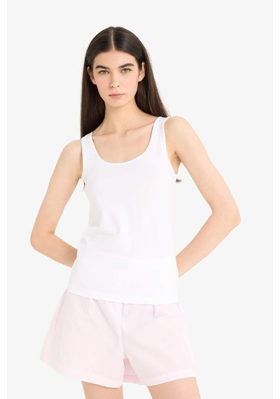 Defacto Regular Fit Pamuklu Atlet-fall İn Love R9041az25auwt34 Beyaz