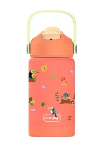 Sipnjoy - Flipsip Çocuk Su Termosu / 360 Ml - Jungle Jam Çok Renkli
