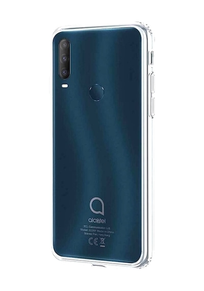 Alcatel 1S 2020 Kılıf Süper Silikon Arka Korumanano Glass Renksiz
