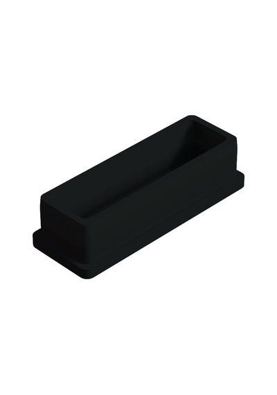 Cateksss 15x40 Mm Düz İç Profil Tapası Siyah - 58 Li Paket