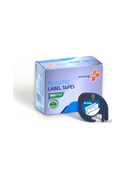 Dymo Letratag Etiket Muadili 12 Mm X 4 Mt Plastik Beyaz 10 Lu Paket Genel