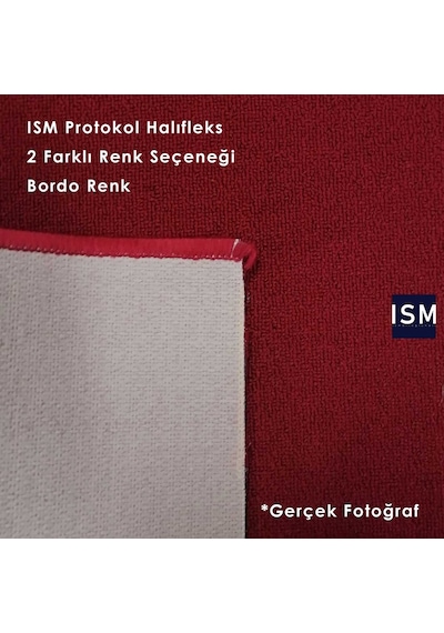 Ism - Protokol Halısı - Kırmızı - Turkuaz Renk Seçenekleri