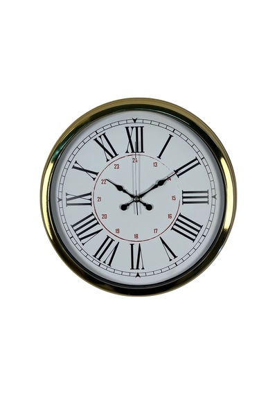 Gold 40 Cm Metal Roma Rakamlı Duvar Saati 11 74823051