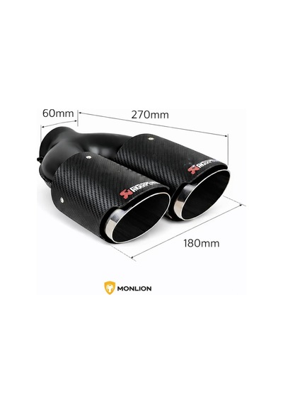 Akrapoviç Egzoz Ucu 90mm Çiftli Sağ-sol