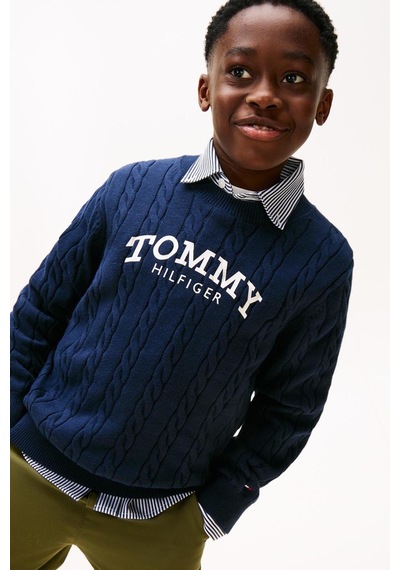 Tommy Hilfiger Erkek Çocuk Triko Kb0kb10347 Lacivert