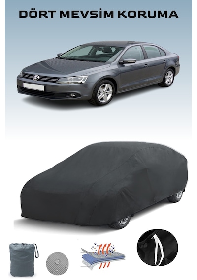 Siyah, Volkswagen Jetta 4 Wagon, Araba Brandası, Oto Örtüsü, Araba Çadırı Siyah