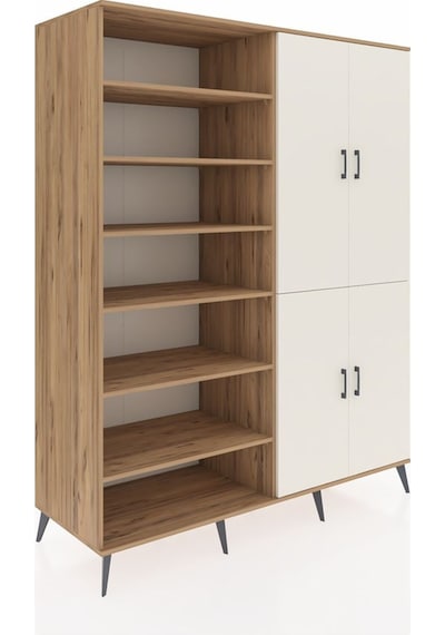 Kronos Gardrop 8 Raflı 4 Kapaklı 2 Askılı 176x59x221 Çam-aytaşı/çam Aytaşı/çam Kronos Gardrop 8 Raflı 4 Kapaklı 2 Askılı 176x59x221 Çam-aytaşı/çam Aytaşı/çam