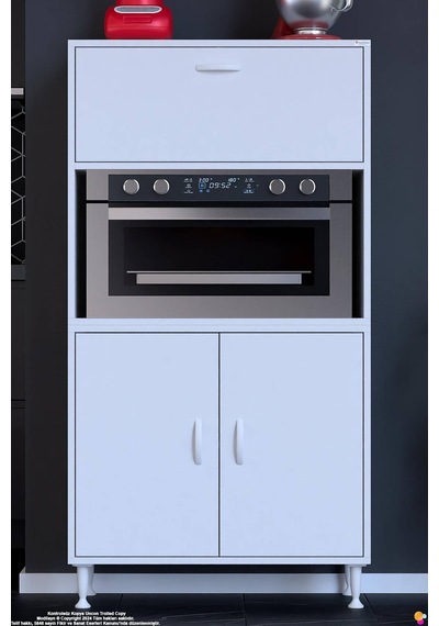 Rona 85 Cm Çok Amaçlı Mutfak Kiler Dolabı Raflı Mikrodalga Fırın Standı Banyo Dolabı 85x150x32 Cm Beyaz Rona 85 Cm Çok Amaçlı Mutfak Kiler Dolabı Raflı Mikrodalga Fırın Standı Banyo Dolabı 85x150x32 Cm Beyaz