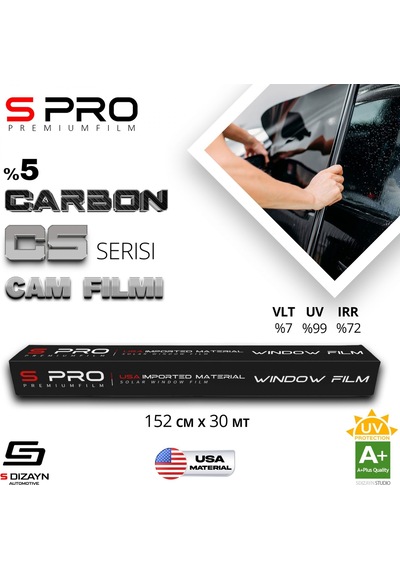 S Pro Cam Filmi Nano Carbon Cs Serisi 2ply %05 152cm/30mt