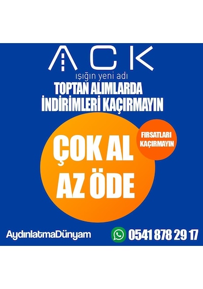 Ack 3,5w Norma-a Black 3000k Led Bahçe Apligi Ag40-01502