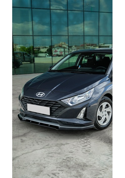 Hyundai İ20 2023+ Ön Lip Parlak Siyah Ön Tampon Eki Sportif Görünüm