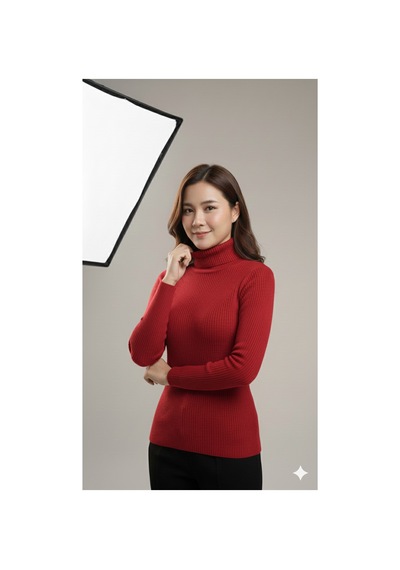 Sonbaharmoda Kadın Boğazlı Triko Badi Kazak Esnek Likralı, Yumuşak Dokulu, 100% Akrilik Kırmızı Sonbaharmoda Kadın Boğazlı Triko Badi Kazak Esnek Likralı, Yumuşak Dokulu, 100% Akrilik Kırmızı