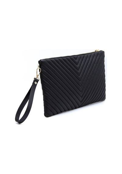 Silver Polo Sp1034 Kadın Portföy & Clutch Kapitone V Siyah-siyah