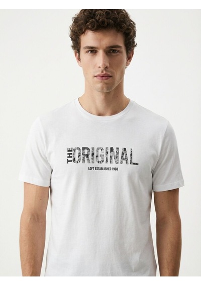 LOFT Regular Fit Erkek Tshirt K.kol Lf2042733 Q1.v1 Beyaz