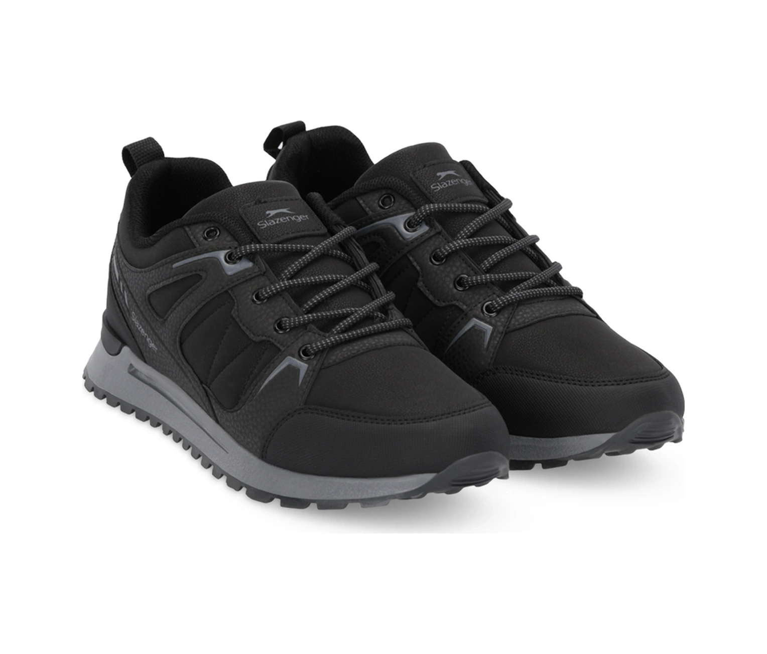 Slazenger Outback I Erkek Siyah / Koyu Gri Günlük Spor Ayakkabısı Siyah / Koyu Gri