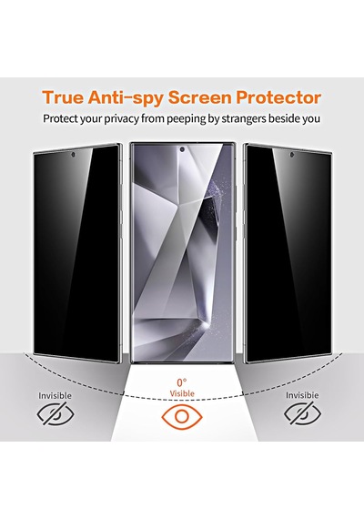Samsung Galaxy Uyumlu S24 Ultra Görünmez Hayalet Ekran Koruyucu Cam