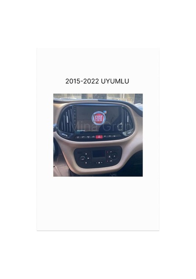 Fiat Doblo 2015-2022 Uyumlu Android Multimedya Sistemi - 9 İnç Qled Ekran - Kablosuz Apple Carplay & Android Auto -