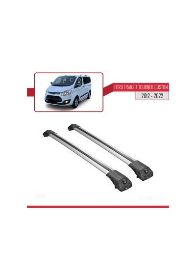 Ford Transit Tourneo - Custom 2012-2023 Arası İle Uyumlu Ace-1 Ara Atkı Tavan Barı Gri
