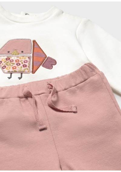Mayoral Newborn Kız Bebek Yelekli Eşofman Takım Pembe Pembe