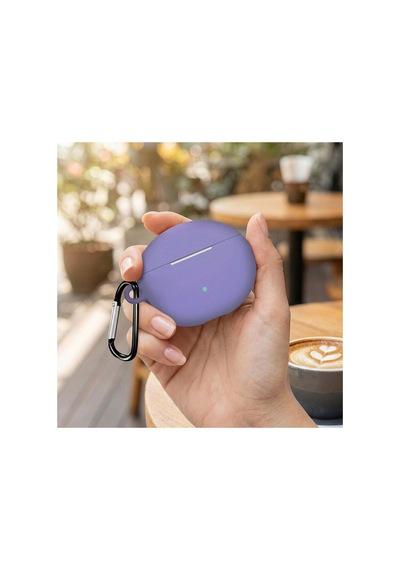 Huawei Freebuds 5i/huawei Freebuds 6i Kılıf Askı Aparatlı Mat Silikon Lavanta Grisi