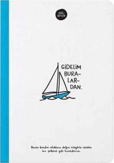 Hisli Şeyler 14x20 64 Yp.çiz.ciltli Defter Gidelim Buralardan Renkli