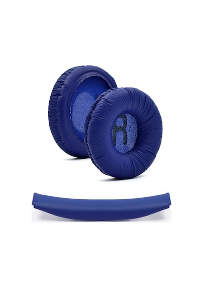 Jbl İle Uyumlu Kulaklık Pedi Kafa Bandı Ve 2 Adet Yumuşak Kulaklık Süngeri Jbl Tune 450bt 460bt 500bt 510bt 520bt 600 T250 Jr300 İle Uyumludur Koyu Mavi