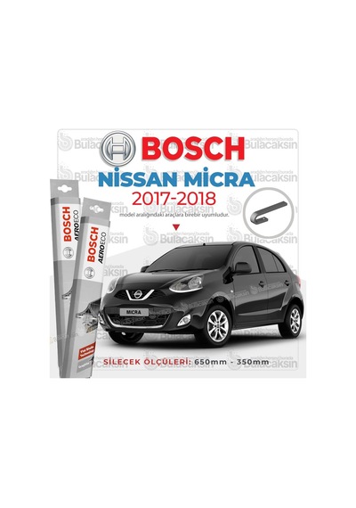 Nissan Micra Muz Silecek Takımı 2017-2018 Bosch Aeroeco N11.4008