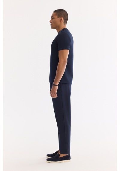 Avva Erkek Lacivert Bisiklet Yaka Kolay Ütülenen Regular Fit T-shirt A61y1034 Avva Erkek Lacivert Bisiklet Yaka Kolay Ütülenen Regular Fit T-shirt A61y1034