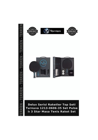 Delux Serisi Raketler Top Seti Turnuva 1213-0606-35 Set Pulse Iı 3 Star Masa Tenis Raket Set