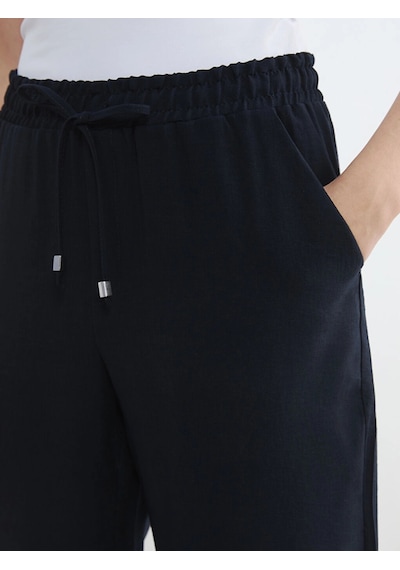 LC Waikiki Lcw Everyday Lacivert Beli Lastikli Kadın Pantolon Navy
