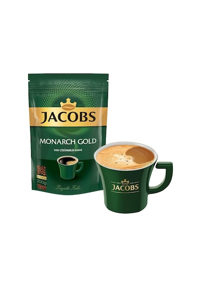 Jacobs Monarch Gold 200 Gr İkonik Jacobs Fincanlı Set X 2 Adet Çözünebilir